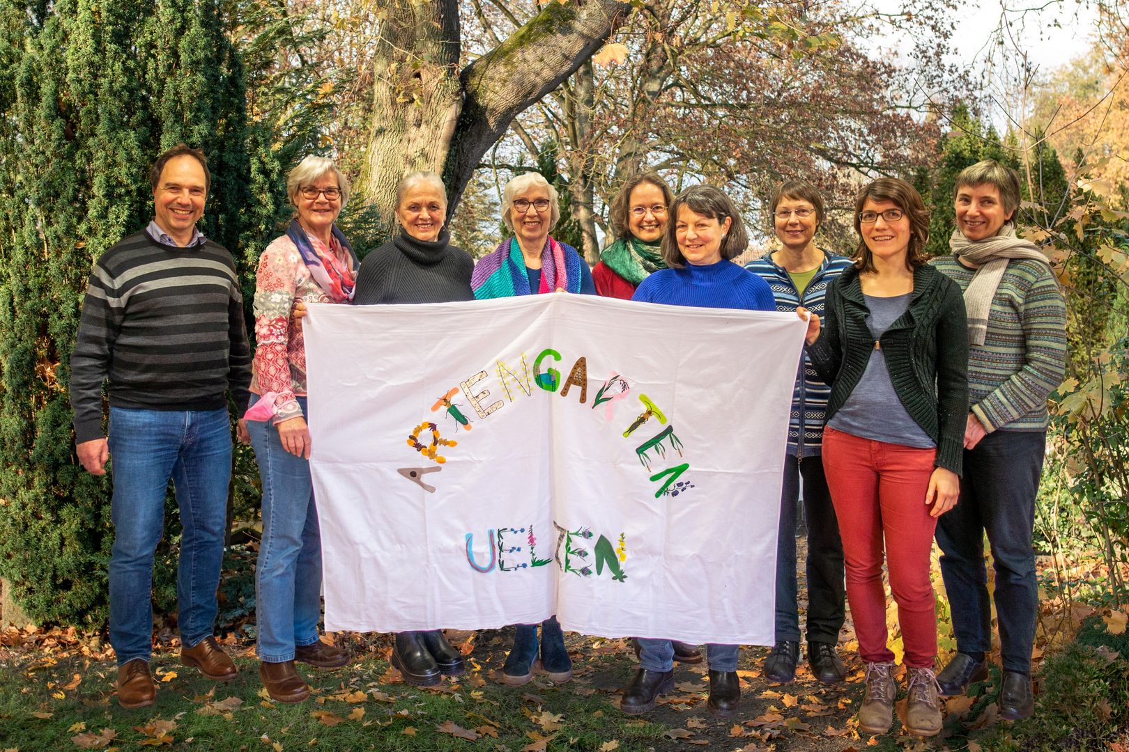 Aktive der Kooperation "Artengarten" der Parents for Future Uelzen und der BUND Kreisgruppe Uelzen